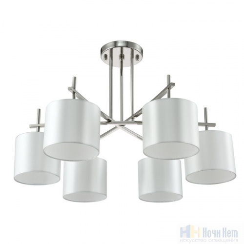 Люстра Crystal Lux SERGIO PL6 NICKEL, раздел каталога Люстры с абажурами интернет-магазина Ночи Нет