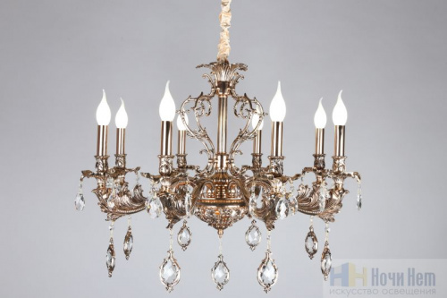 Люстра подвесная Omnilux Nureci OML-74903-08, раздел каталога Хрустальные люстры интернет-магазина Ночи Нет