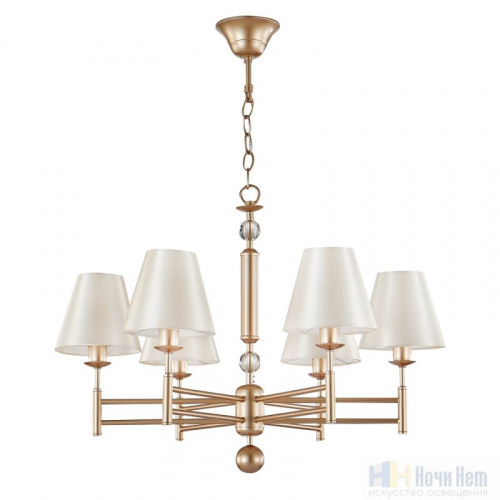 Люстра Crystal Lux Flavio SP6 Gold, раздел каталога Люстры с абажурами интернет-магазина Ночи Нет