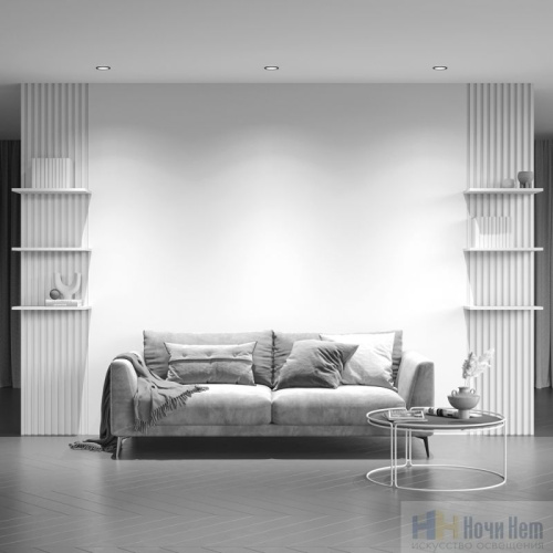 Встраиваемый светильник Maytoni Yin DL031-L12W4K-B, раздел каталога Светодиодные точечные светильники интернет-магазина Ночи Нет